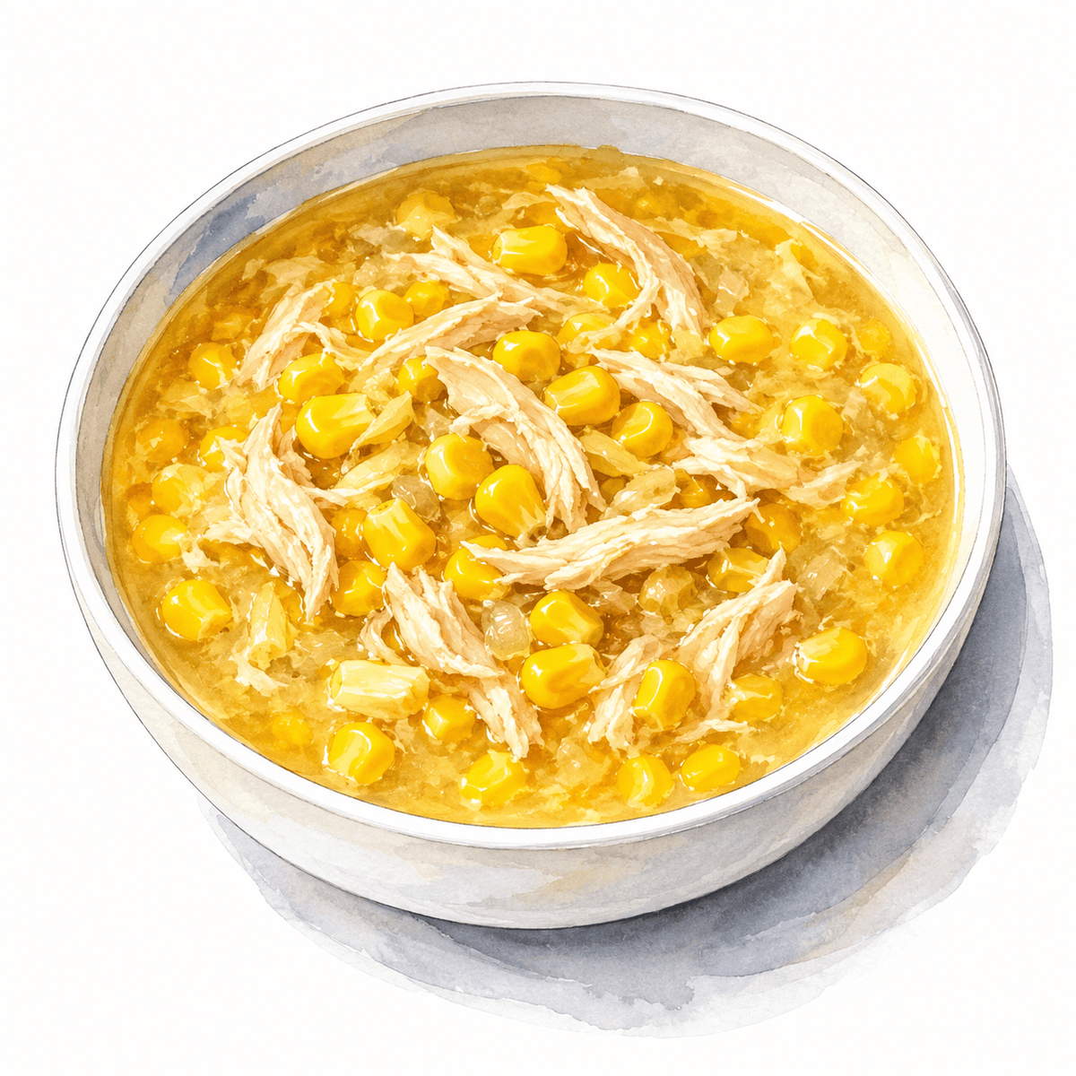 Chicken and sweetcorn soup (gf)