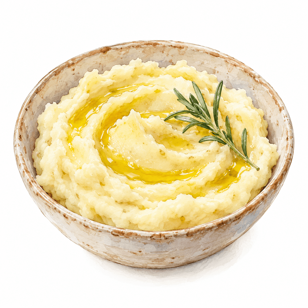 Olive oil mash side (v) (gf)