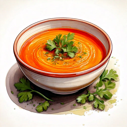 Carrot and coriander soup (gf) (v)