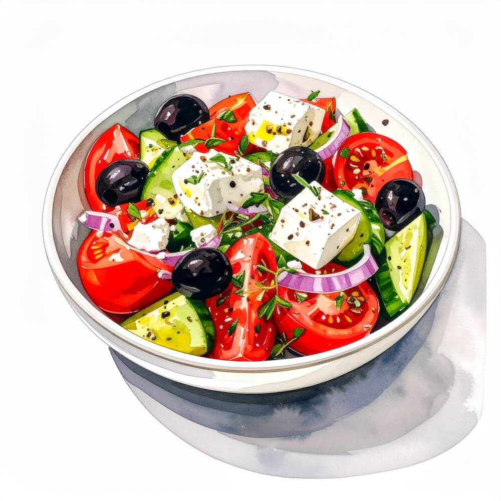 Greek salad side (v) (gf)