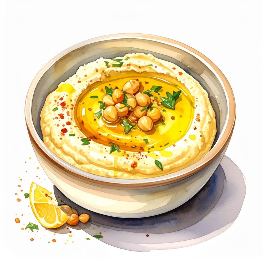 Lemon and butter bean hummus dip (v) (gf)