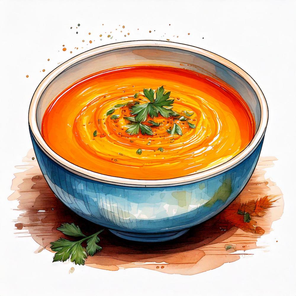 Summer squash soup (v) (gf)